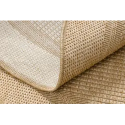 Alfombra TIMO 5979 en color beige oscuro para exterior