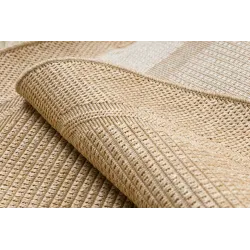 Alfombra TIMO 5979 de sisal natural para el jardín