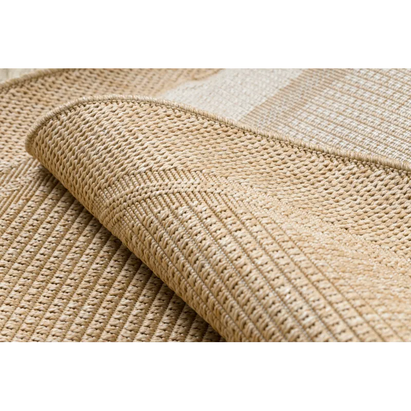 Alfombra TIMO 5979 de sisal natural para el jardín
