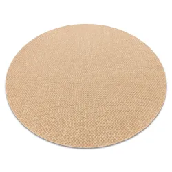 Alfombra MIMO 6272 circulo sisal exterior beige obscuro - PRODUCTO DE SEGUNDA CLASE