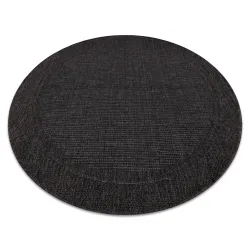 Alfombra MIMO 5000 circulo sisal exterior negro - PRODUCTO DE SEGUNDA CLASE