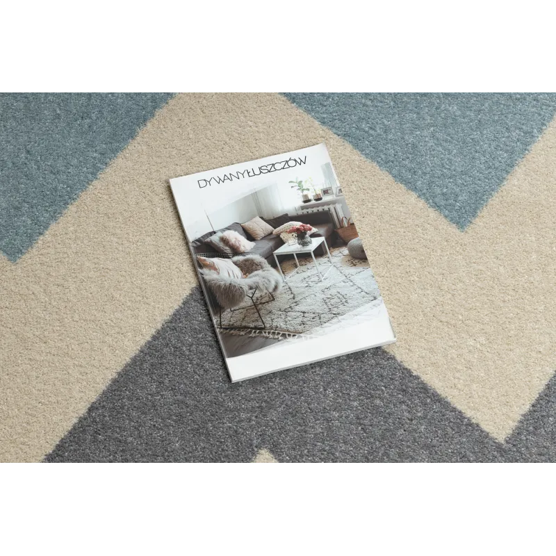 Alfombra moderna amarilla, complemento elegante para la decoración del hogar