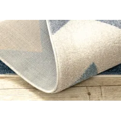 Alfombra para salón en zigzag amarillo, perfecta para interiores modernos