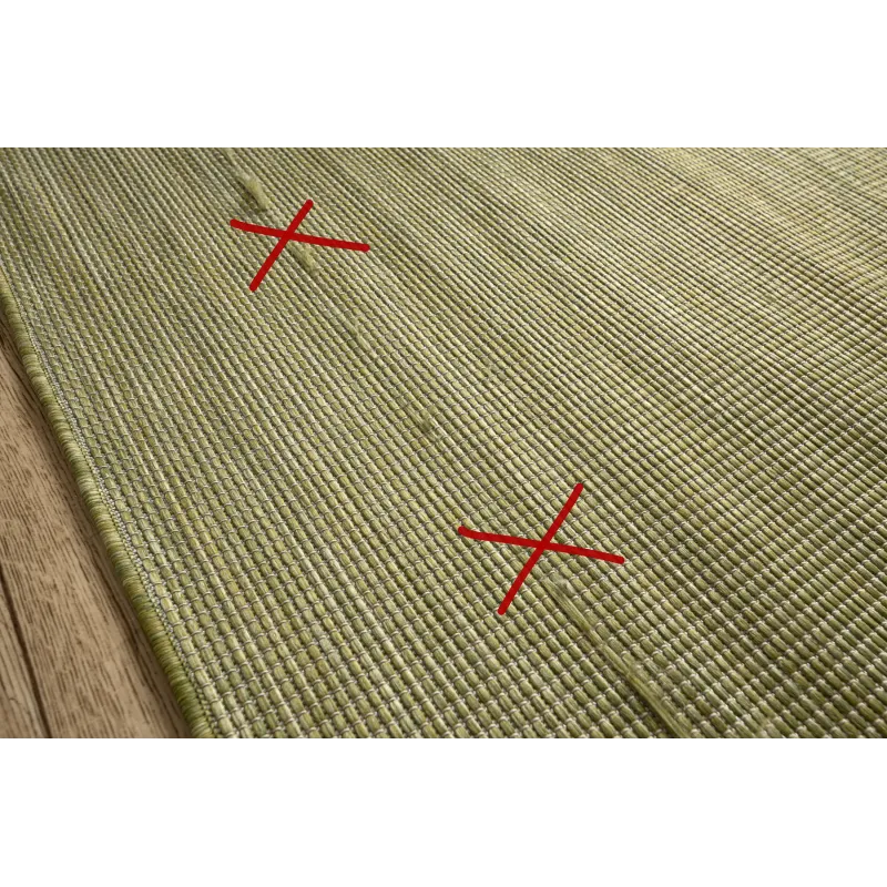 Alfombra sisal PATIO 2778 verde, ideal para decoraciones modernas
