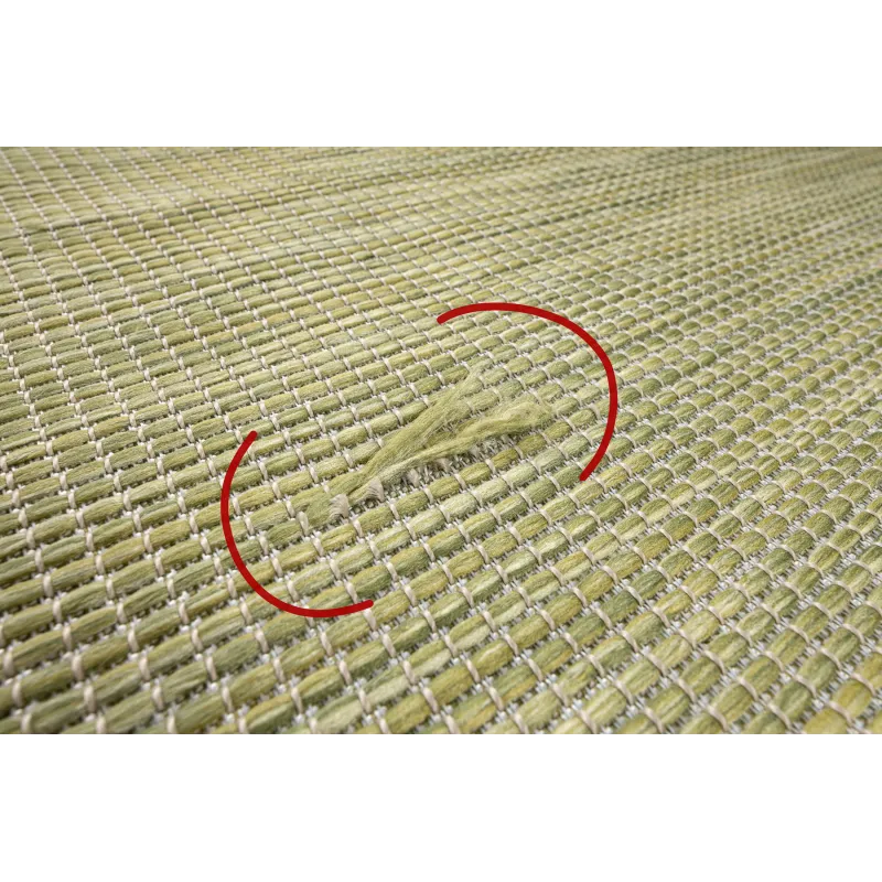 Alfombra sisal PATIO 2778 verde, ideal para sala o dormitorio