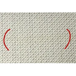 Alfombra NANO FH92A blanca, ideal para dormitorios y salas modernas