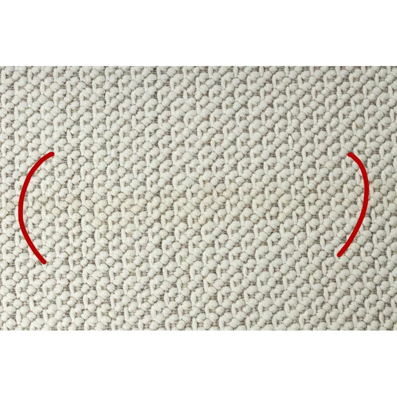 Alfombra NANO FH92A blanca, ideal para dormitorios y salas modernas