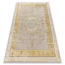 Alfombra BLISS Z160AZ147 beige oscuro / oro - Cenefa, griego exclusivo, estructurado - CLASE 2