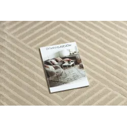 Dywan BALANCE 1503 taupe - Geometryczny, strukturalny, glamour 
