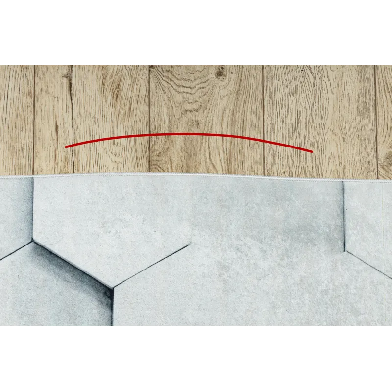 Dywan do prania ANDRE 1180 Plaster Miodu, sześcian 3D antypoślizgowy - szary - 2 GATUNEK