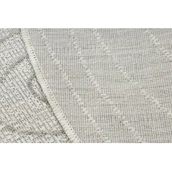 Dywan ORGANIC 2743 sizal Pień, słój drzewa ecru / szary - naturalny, nowoczesny nieregularny kształt