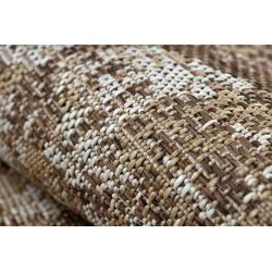 Dywan ORGANIC 2755 sizal Abstrakcja ecru / naturalny - nowoczesny nieregularny kształt