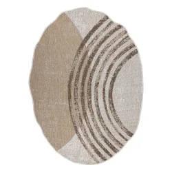 Alfombra ORGANIC 2767 Sisal Geométrica Crema / natural - moderna forma irregular