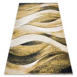Alfombra FUSION 1617 amarillo / crema - Olas, moderno, abstracto