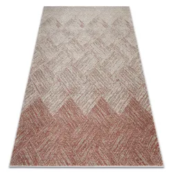 Alfombra FUSION 9775 crema / terracota - Geométrico, moderno, abstracto