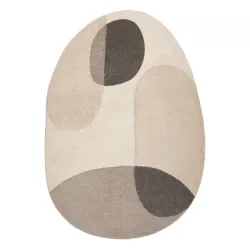 Alfombra FUSION 5706 crema / beige Forma - Geométrica, moderna, abstracta, irregular