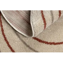 Dywan FUSION 5707 krem / terakota Shape - Abstrakcja, nowoczesny, abstrakcyjny, nieregularny