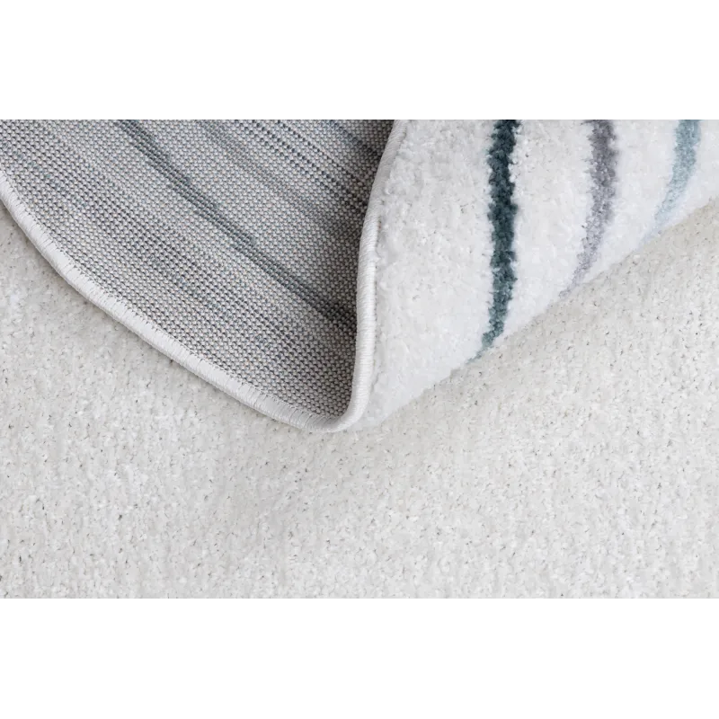 Dywan FUSION 5707 biały / ciemny zielony Shape - Abstrakcja, nowoczesny, abstrakcyjny, nieregularny
