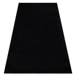 Alfombra ETON PLUS negro liso, unicolor, lisos