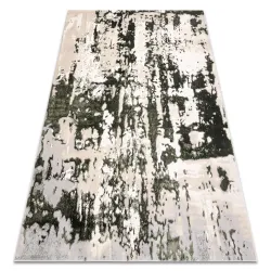 Alfombra ALLURE 9428 Abstracción - Estructurada, elegante, glamour verde / beige