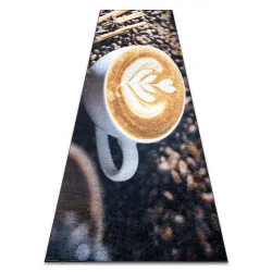 Alfombra lavable ANDRE 33210 Café, para cocina, antideslizante - marrón