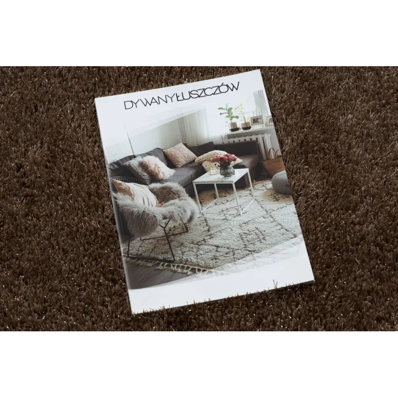 Dywan łazienkowy SYNERGY koło glamour, antypoślizgowy, miękki - lurex beż