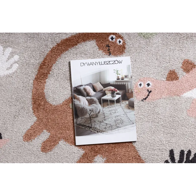Dywan FUN Dino dla dzieci, dinozaury beż - 2 GATUNEK