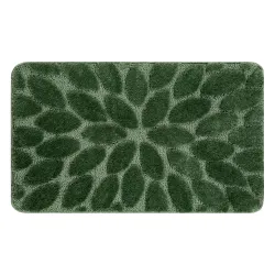 Alfombra de baño SUPREME STONES piedras, antideslizante, suave - verde