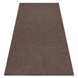 Alfombra de cuerda sisal SION A5165A mélange tejido plano marrón