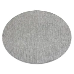Alfombra DE CUERDA SISAL SION círculo A5165A Mezcla tejido plano gris