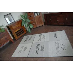 Alfombra plateada de sisal FLOORLUX 20275 YOLO, ideal para interiores modernos