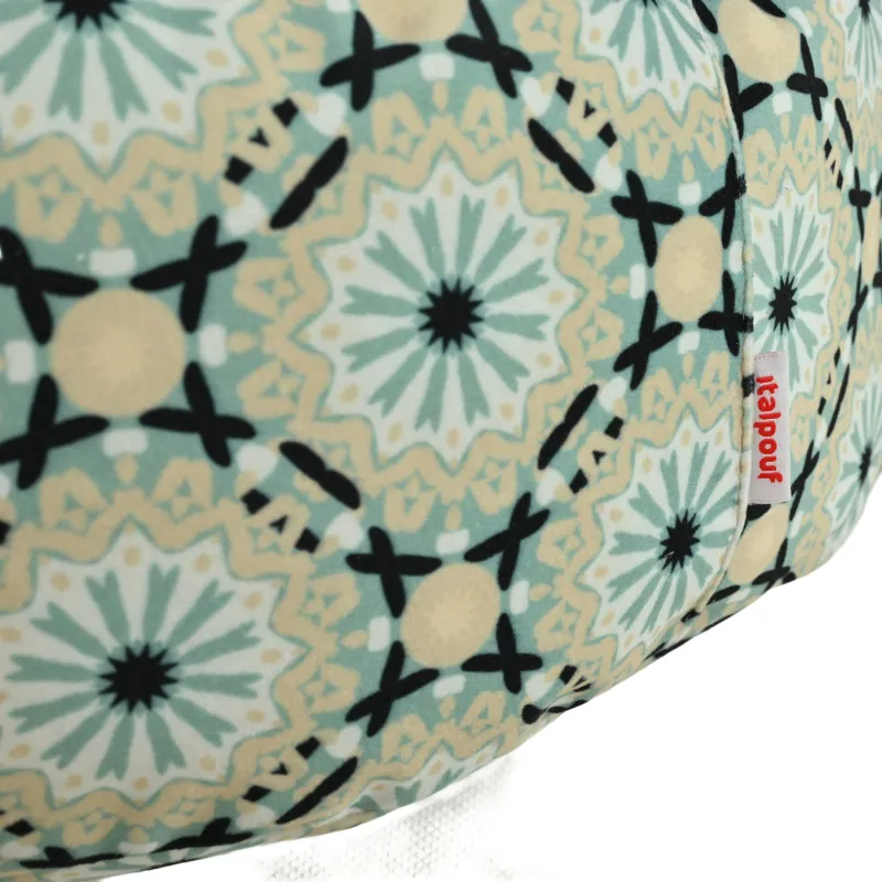 Puff Reposapiés Redondo - Tejido Estampado Premium – vista 91