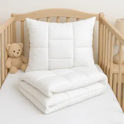 Conjunto invernal infantil – Edredón 100x135 cm + Almohada 40x60 cm, Algodón 500 g/m²