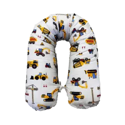 Funda de almohada para bebé Vehículos pesados 25x145 cm