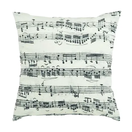 Cojín decorativo Music 45x45 cm con diseño vibrante, perfecto para tu sala de estar