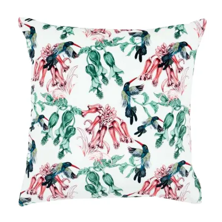 Cojín decorativo Colibrí 45x45 cm con diseños coloridos, ideal para la decoración del hogar
