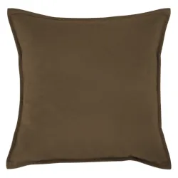 Almohada decorativa Plyš 45x45 cm de suave tela marrón