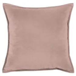Almohada decorativa en rosa polvo 45x45 cm de material suave