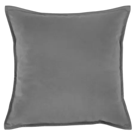 Cojín decorativo gris 45x45 cm de suave material de felpa