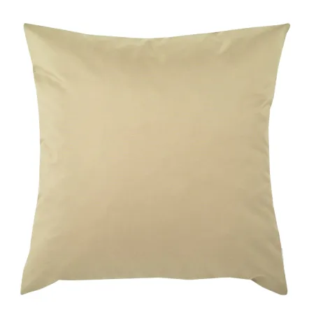 Cojín decorativo beige 45x45 cm para exterior de tela suave