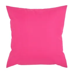 Cojín decorativo rosa 45x45 cm para exterior, perfecto para el jardín