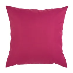 Cojín decorativo fucsia 45x45 cm para exteriores, accesorio elegante