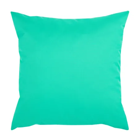 Cojín decorativo exterior 45x45 cm en turquesa, complemento elegante para espacios al aire libre