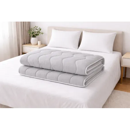 Edredón Todo el Año Medical Gris de Microfibra 140×200 cm