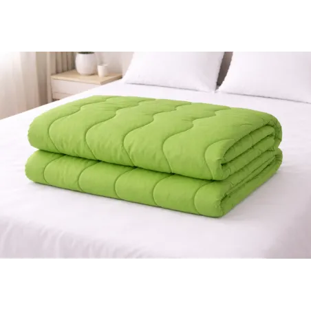 Edredón verde de microfibra 140×200 cm para todo el año