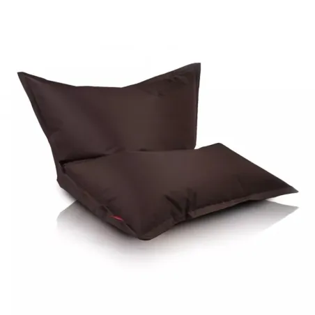 Almohada de relajación marrón de poliéster, perfecta para descansar