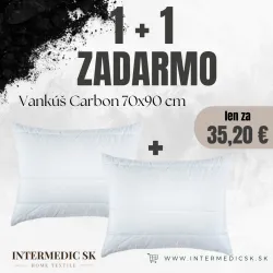 Almohada Antistress Carbon 70×90 cm – Hipoalergénica, Anti-Estrés, 1+1 GRATIS
