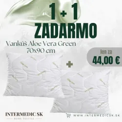 1+1 GRATIS Almohada Aloe Vera Green 70x90 cm – Hipoalergénica (2 ud)