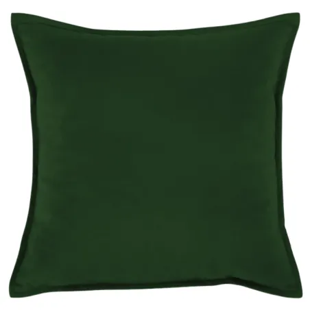 Cojín decorativo de felpa 45x45 cm - Verde oscuro, tela suave