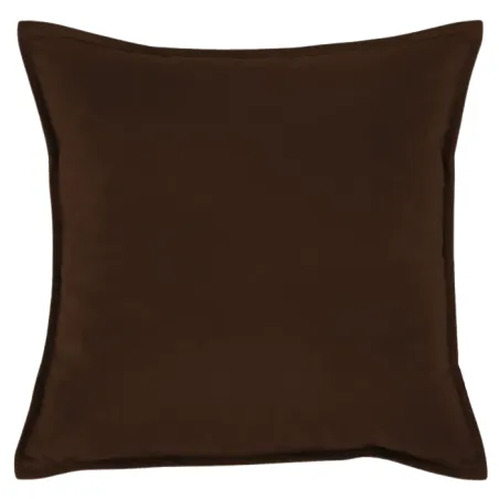 Almohada decorativa Plyš 45x45 cm - marrón oscuro, suave y elegante para la decoración del hogar
